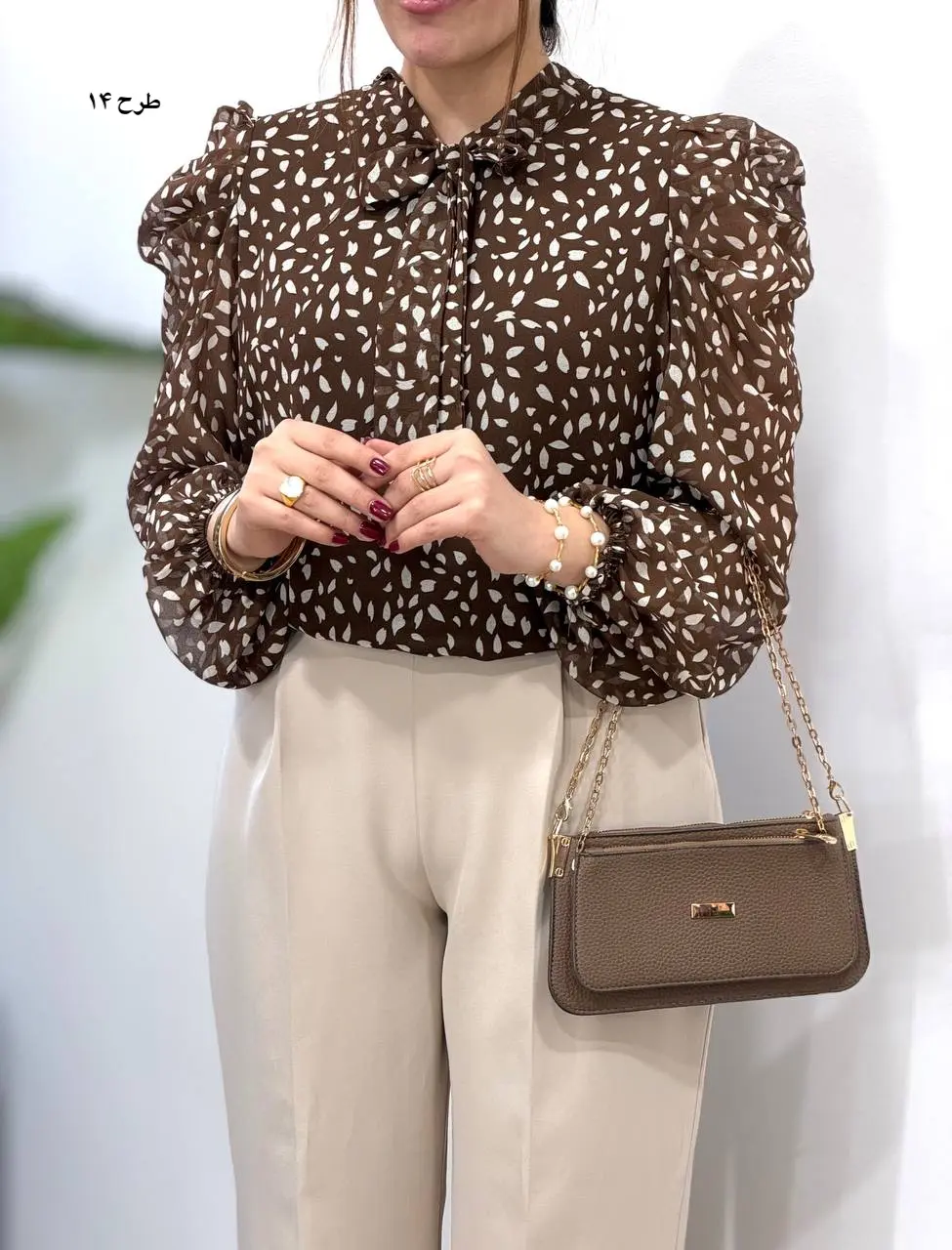 شومیز حریر مجلسی مهلا 4982